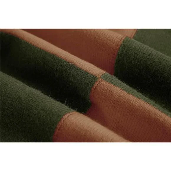 Men's Color Block Cardigan Sweaters Shawl Collar Knitted Long Sleeve NWT - Picture 3 of 7